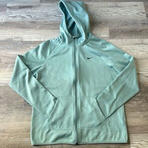 Nike Dri-Fit Hoodie Full Zip Sweatshirt Mint Green Women's Jacket Running Gym
